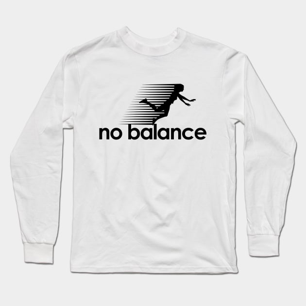 No Balance women's dark logo Long Sleeve T-Shirt by theshirts